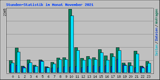 Stunden-Statistik im Monat November 2021